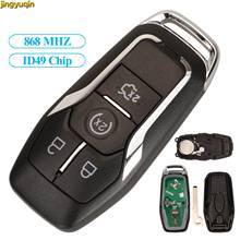 Jingyuqin-mando a distancia para llave de coche, Chip ID49 de 868MHZ para Lincoln MKC MKX MKZ, 4 botones 2024 - compra barato