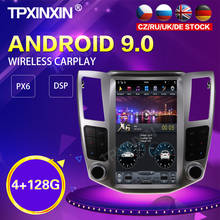 PX6 Android 9,0 4 + 128G Tesla Стиль автомобиль радио для Lexus RX RX300 RX330 RX350 RX400H RX450H GPS Navi Стерео автомагнитолы DSP Carplay 2024 - купить недорого