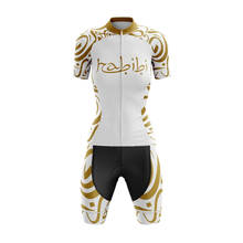 HABIBI White Summer Roupa Ciclismo Feminina Lady's Cycling Jersey Bib Shorts Gel Breathable Pad Cycling Jersey Set Ropa Mujer 2024 - buy cheap