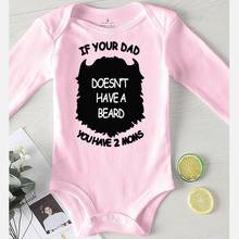 Newborn Baby Winter Clothes Toddler Girls Autumn Jumpsuits Infant Outfits Bodysuit for Newborns Kids Clothing Dad Beard 2024 - buy cheap