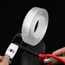 Nano-Cinta mágica transparente de doble cara, cinta adhesiva impermeable de reutilización acrílica, limpia, 1/3/5/10M 2024 - compra barato
