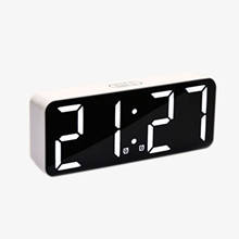 3-level Brightness Adjustment Mini LED Mirror Alarm Clock Digital Table Clock With Temperature Display 2024 - buy cheap