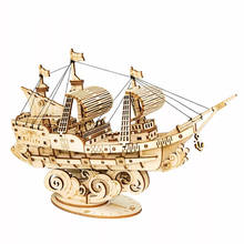 2021 DIY 3D Wooden Puzzle Games Boat & Ship Model Toys for Children Kids Girls Birthday Gift  Decorations for Home Accessories 2024 - buy cheap