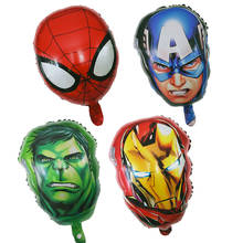 The avengers balloons Foil Hero  Hulk Captain America Spiderman Ballon For Boy's Birthday Supplies 2024 - buy cheap