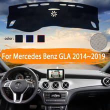 Коврик для приборной панели Mercedes Benz GLA X156 GLA180 GLA200 GLA220 GLA250 220 220d AMG 2024 - купить недорого