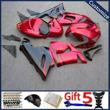 Carenado para motocicleta, Kit de carrocería para ZX-6R 2005 2006 ZX636 05 06 ZX6R, rojo y negro 2024 - compra barato