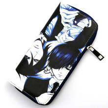 Colorful long style PU wallet printed with Anime Black Butler Ciel&Sebastian 2024 - buy cheap