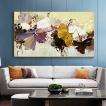 Pinturas abstratas de tela para arte em parede, pinturas de parede para decoração de casa, arte pop, flores, posteres de parede moderna para sala de estar, quadros 2024 - compre barato