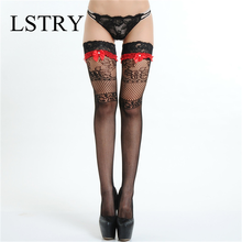 2022 Sexy Women's Hosiery Lace Top Stay Up Thigh High Stockings Ladies Hollow Lstry Mesh Nets Lace Fishnet Stockings Pantyhose 2024 - buy cheap