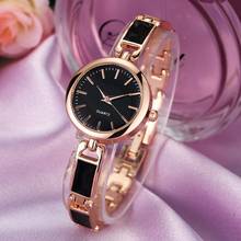 Reloj de pulsera de acero inoxidable para mujer, pulsera de cuarzo con diamantes de imitación, femenino 2024 - compra barato