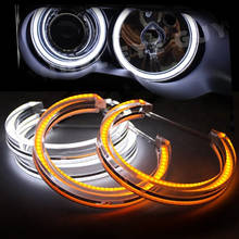 Kit de luces LED de cristal estilo DTM, aros con Halo de luz para BMW E36, E38, E39, E46, M3, E90, E91, halógenos de xenón, accesorios para faros 2024 - compra barato