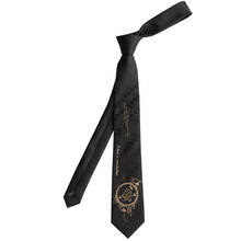 Frete grátis nova moda masculina design original alice bronzing gravata preta bordado quadrado grama flor coelho gravata 2024 - compre barato