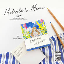 1set/lot Memo Pads Sticky Notes Molinta Cartoon Girl Write Paper diary Scrapbooking Stickers Office School stationery Notepad 2024 - buy cheap
