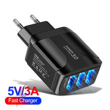 3 USB Quick Charge Universal usb charger Multi Plug Wall Mobile Phone Charger For iPhone Samsung Xiaomi Mobile Phone Accessories 2024 - buy cheap