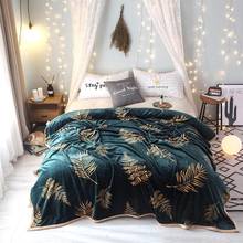 29 flannel fleece winter blankets on the bed thick blankets plaid throw travel blanket twin queen king size Bedspread 2024 - buy cheap