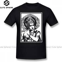 Camiseta de algodón con estampado de Krishna para hombre, camisa de talla grande, impresionante, de manga corta 2024 - compra barato
