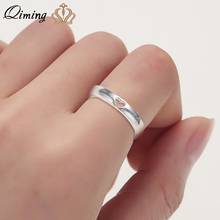 QIMING Love Cute fashion Rings Cheap Wedding Jewelry Girlfriend Gift Hollow Heart Engagement Jewelry Women Ring Gift 2024 - buy cheap