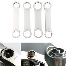 Chave de garfo duplo 24/26mm, para remoção de tampa, de garfo frontal de aço inoxidável, ferramenta de desmontagem, ferramenta de reparo de carros de bicicleta 2024 - compre barato