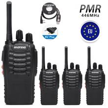 Baofeng-walkie-talkie BF-88E PMR446, versión actualizada de 888S, UHF, 446MHz, Radio bidireccional portátil con cargador USB para usuario de la UE, 4 Uds. 2024 - compra barato