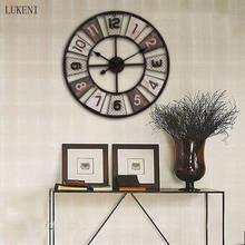 Reloj de pared nórdico creativo para sala de estar, reloj de pared silencioso con personalidad simple, redondo, para el hogar, sofá de fondo 2024 - compra barato