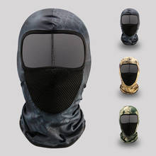 Balaclava esportiva de lycra exército homens capa de cabeça listras máscara à prova de sol camuflagem tática equitação mulheres bandana 2024 - compre barato