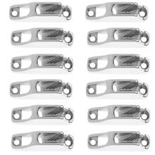 MagiDeal 12 Pcs Marine Boat Steel 1/8” to 1/4” Rope Junior Fairlead Rope Cam CleatBoat Accessories Marine 2024 - buy cheap