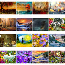 5D DIY Diamond Painting Forest Garden Ocean Full Drill Embroidery Landscape Mosaic Picture Cross Stitch Home Decoration Crafts 2024 - buy cheap