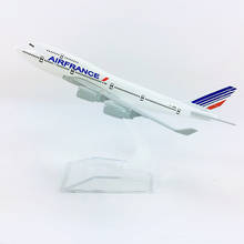 16CM 1:400 Airplanes Air France Boeing 747 B747 model alloy metal diecast aircraft airplane Kids Gifts collectible Display 2024 - buy cheap