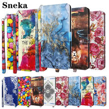 Luxury Phone Case for Samsung Galaxy S21 Plus A42 A32 A72 A12 A52 S20 FE 5G Wallet Etui Painted Leather Flip Protection Cover 2024 - купить недорого