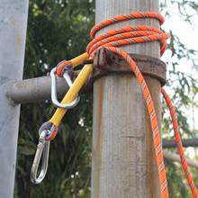 8MM de espesor cuerda para escalar al aire libre cuerda de Escape de seguridad con equipo de mosquetón de supervivencia para montañismo accesorios de escalada 2024 - compra barato
