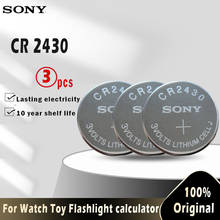 3 шт. оригинальные батареи для монет Sony CR2430 CR 2430 кнопки DL2430 BR2430 KL2430 3V литиевая батарея для часов игрушки слуховые аппараты 2024 - купить недорого