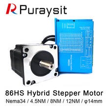 Puraysit 86 Closed-Loop High-Speed Motor 4.5Nm 8Nm 12Nm Closed-Loop Stepper Motor and Driver Hybrid Servo 2024 - buy cheap