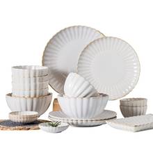 White Ceramic Dinner Plate Set Steak Salad Food Dessert Breakfast Dish Coffee Mug Cup Tableware Series Nordic Style Dinnerware 2024 - buy cheap