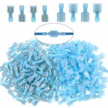 50PCS 16-14AWG Insulated Spade Crimp Terminals Electrical Cable Waterproof Wire Connectors Quick Disconnects Kit Assortment 2024 - buy cheap