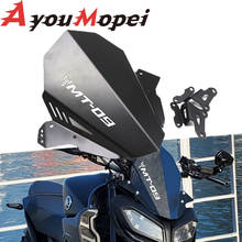 Para-brisa dianteiro para yamaha modelo mt09, acessório para motocicleta, defletor de fluxo de ar, 2017, 2018, 2019, 2020 2024 - compre barato