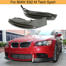 Coche separadores de parachoques delantero solapas Cupwings para BMW Serie 3 E92 M Tech Sport 2005-2009 separadores de parachoques delantero delantales de fibra de carbono 2024 - compra barato