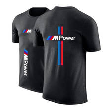 Camisa masculina com logo bmw, camiseta de manga curta para o verão 2024 - compre barato