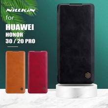 Huawei Honor 20 Pro Чехол Nillkin Qin Флип кожаный чехол Роскошный чехол для делового телефона для huawei Honor 20 Pro Nilkin задняя крышка Capa 2024 - купить недорого