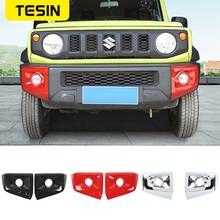 TESIN Car Stickers ABS Car Front Bumper Fog Lights Lamp Decoration Cover for Suzuki Jimny JB74 2019-2021 Car Eterior Accessories 2024 - buy cheap