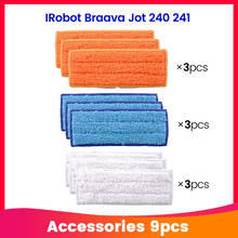 9pcs Washable Mop Cloth for iRobot Braava Jet 240 241 Cleaner Sweeping Robot Vacuum Cleaner accessories Replacement Rags 2024 - buy cheap