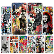 Banksy Graffiti Arte Abstrata Caixa Do Telefone Para Xiaomi Redmi Nota 10 8T 9S 9A 8A 7 7A 6 6A 9C 9 Pro S2 5A K20 K30 4X Imprimir Capa Coq 2024 - compre barato