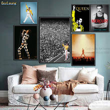 Póster de Freddie Mercury para decoración del hogar, póster Retro de pared, impresiones en lienzo, pintura para sala de estar 2024 - compra barato