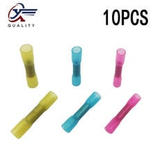 10PCS Heat Shrink Butt Terminals Insulated Electrical Wire Connectors AWG 22-10 Cable Crimping Terminals Connector Kit 2024 - buy cheap