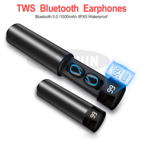 TWS беспроводные наушники 3D стерео светодиодный дисплей мини Bluetooth 5,0 наушники с микрофоном спортивные водонепроницаемые наушники Авто сопряжение гарнитура 2022 - купить недорого