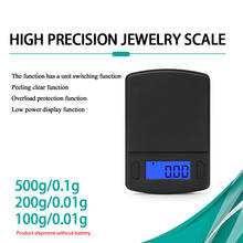 Mini báscula Digital de bolsillo de precisión para joyería de oro, báscula electrónica LCD de alta precisión, peso de Gram 2024 - compra barato