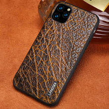 Genuine Leather Bark Grain Cases For Apple iPhone 13 Pro Max 12 Mini 12 11 Pro Max X XS Max XR 7 8 6 6s plus 5 5S SE 2020 Cover 2024 - купить недорого