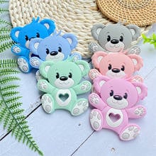 1pcs Baby Teethers Silicone Baby beads Teethering  Pendant For Pacifier Chain Teether For Teeth BPA Free Toys For Babies 2024 - buy cheap