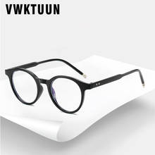 VWKTUUN Round Glasses Frame Men Women Anti Blue Light Eye glasses Frames Rivet Myopia Computer Glasses Male Female Clear Glasses 2024 - buy cheap