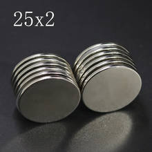 5/10 Pcs 25x2 Neodymium Magnet 25mm x 2mm N35 NdFeB Round Super Powerful Strong Permanent Magnetic imanes Disc 30x30 2024 - buy cheap