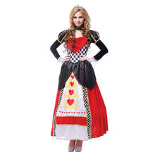 alice in wonderland red queen of hearts costumes for women costume Sexy Royal Cosplay Clothing Women Halloween Fancy Dress 2024 - buy cheap